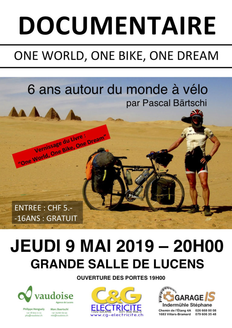 Soutenez la sortie du livre et du film One world, One bike, One dream