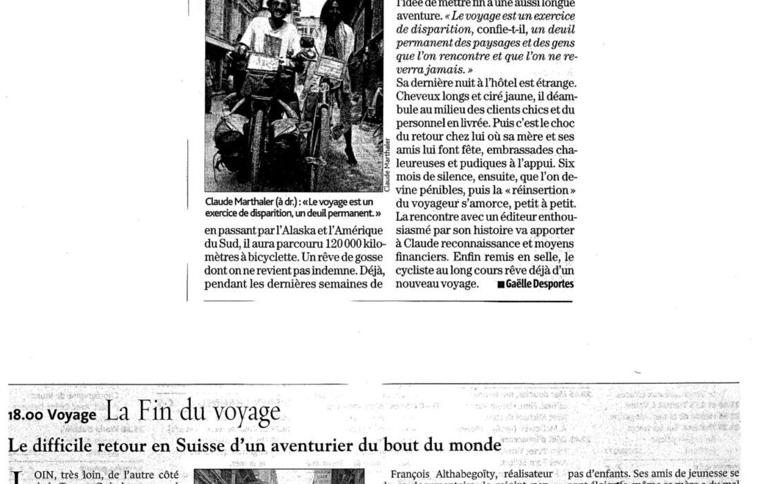 La fin du voyage (documentaire 52', 2003) à Genève