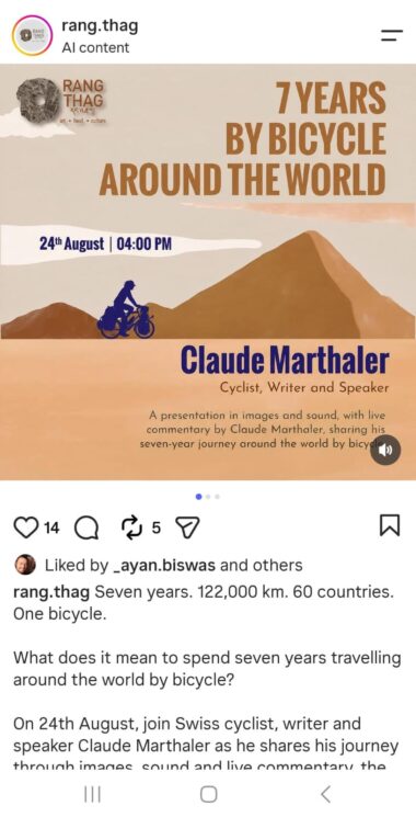 7 years by bicycle around the world, in Leh!