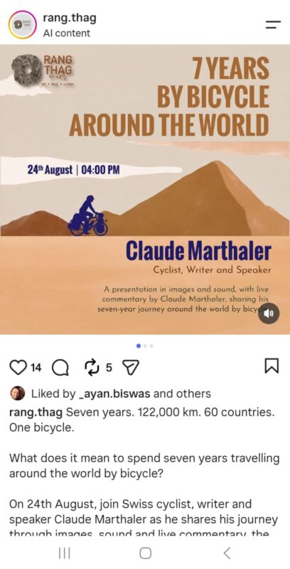 7 years by bicycle around the world, in Leh!